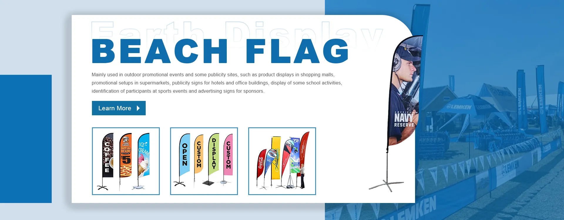 Постачальник пляжних прапорів