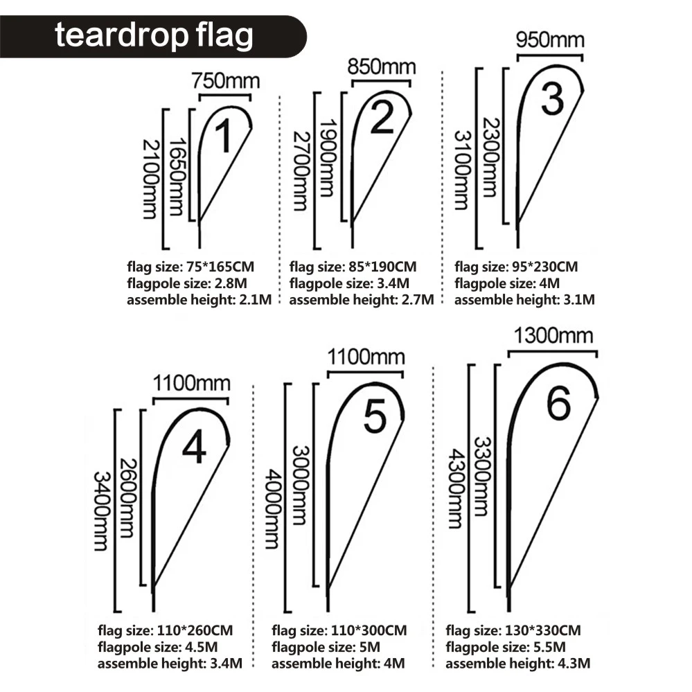 Teardrop Beach Flag